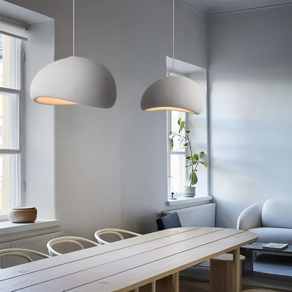 Hängeleuchte im Wabi-Sabi-Stil – handgeformt, in vier Durchmessern – Bild 6