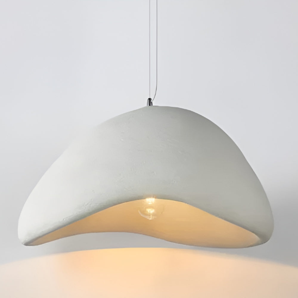 Hängeleuchte im Wabi-Sabi-Stil – handgeformt, in vier Durchmessern – Bild 4