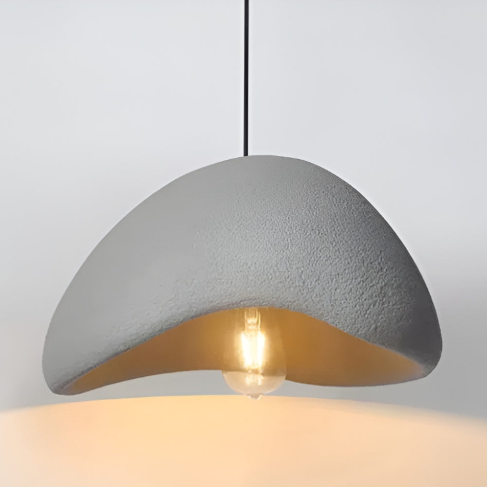 Hängeleuchte im Wabi-Sabi-Stil – handgeformt, in vier Durchmessern – Bild 2