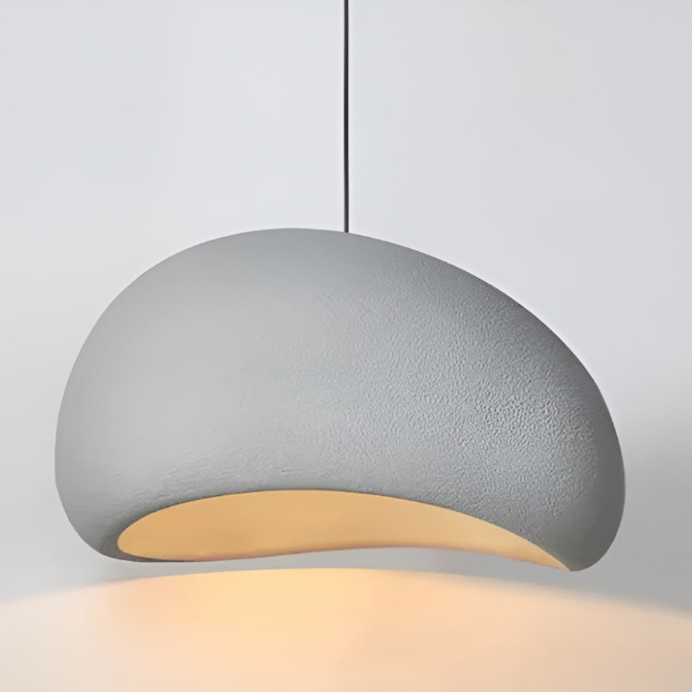 Hängeleuchte im Wabi-Sabi-Stil – handgeformt, in vier Durchmessern – Bild 3