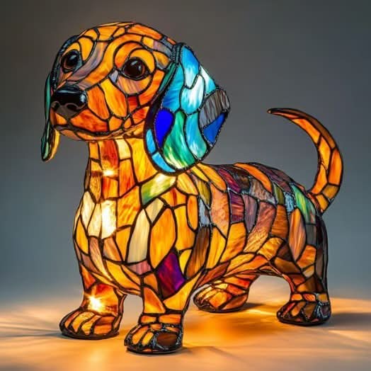 Nachtlampe als Hundefigur – warmweißes Licht, über USB betrieben – Bild 11
