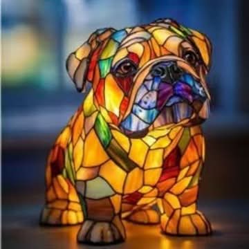 Nachtlampe als Hundefigur – warmweißes Licht, über USB betrieben – Bild 5