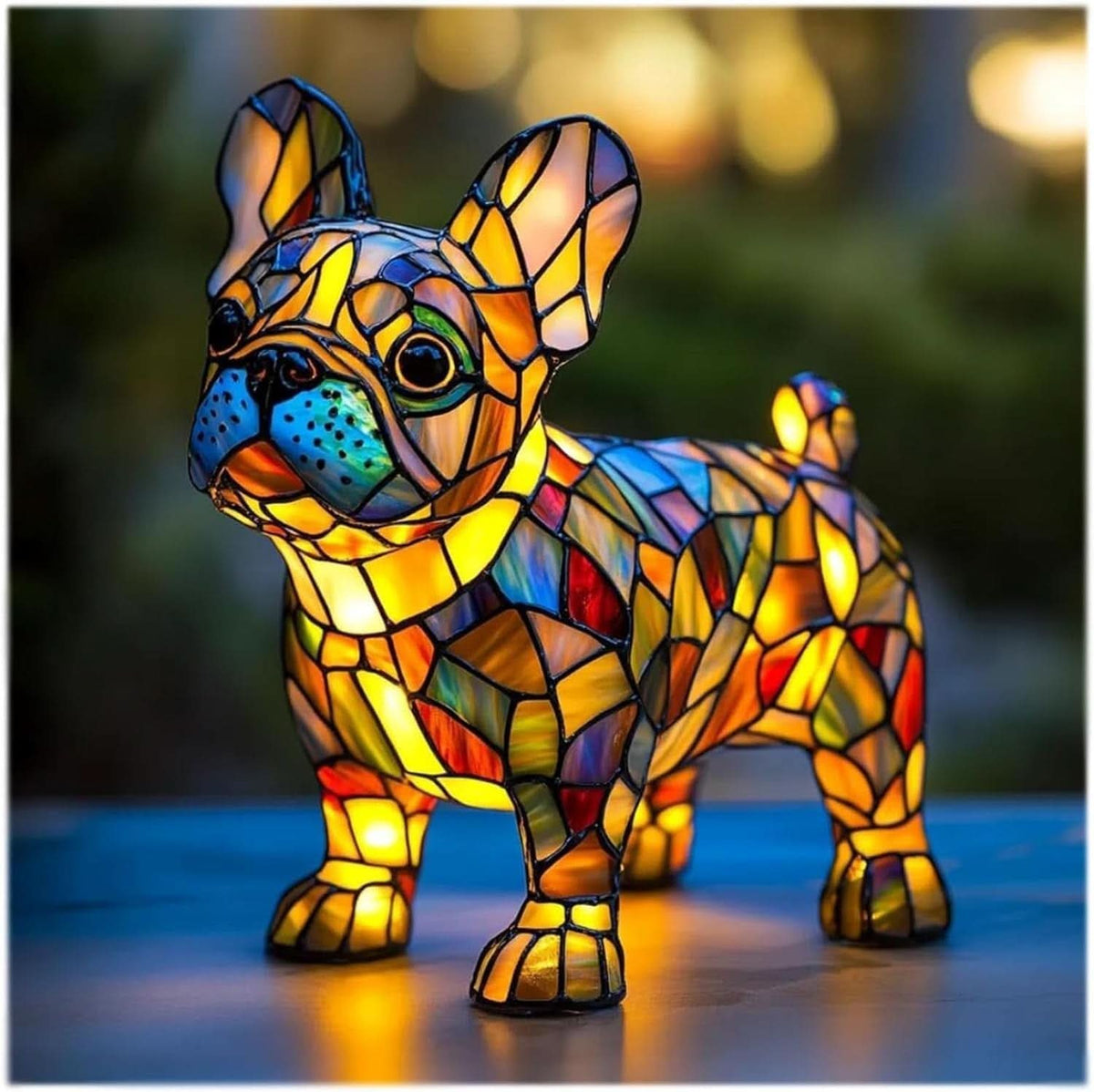 Nachtlampe als Hundefigur – warmweißes Licht, über USB betrieben – Bild 7