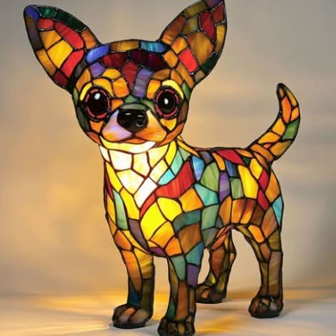 Nachtlampe als Hundefigur – warmweißes Licht, über USB betrieben – Bild 9