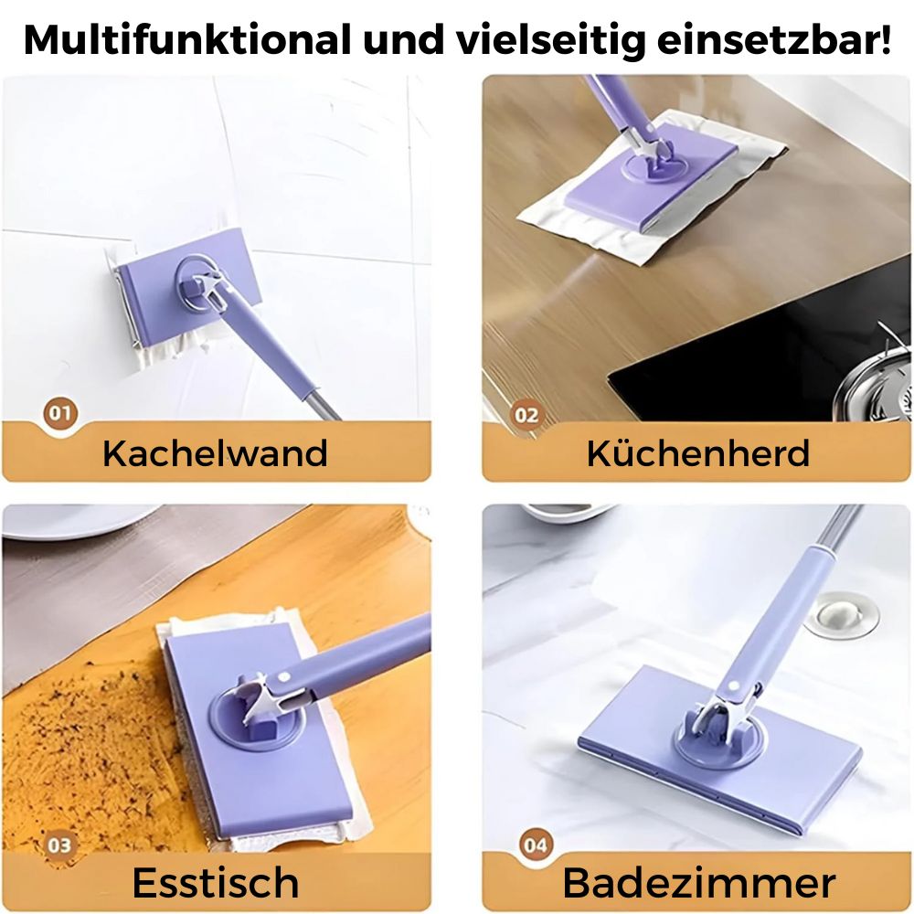 Wischmopp mit Tuchwechsel per Knopfdruck – ohne Anfassen – Bild 7