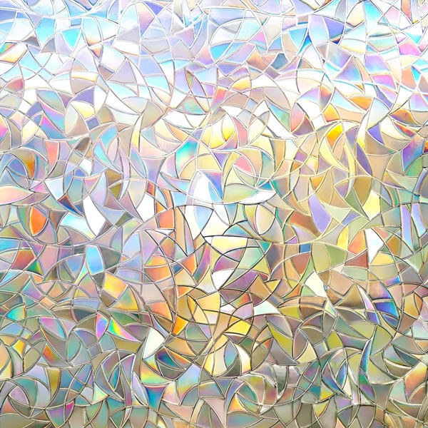 Fensterfolie mit Prismaeffekt – Sichtschutz, der Regenbogen wirft – Bild 4
