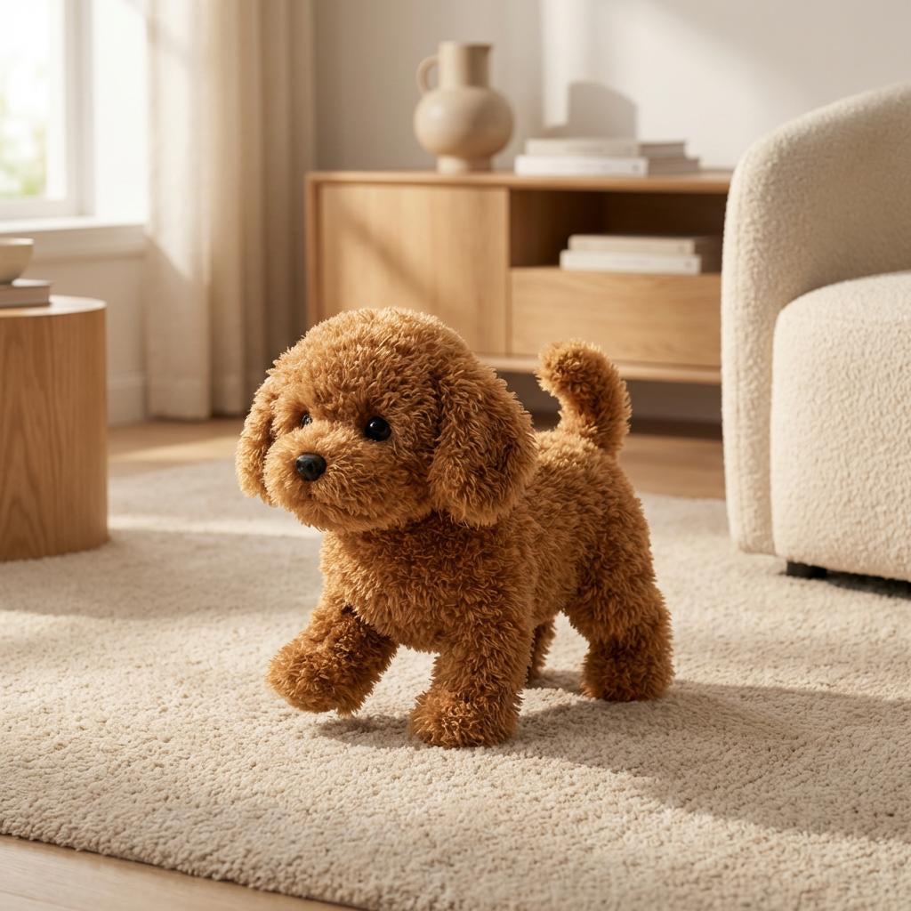 Plüschhund, der läuft und bellt – reagiert auf Berührung – Bild 1