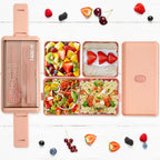 Two-Tier Bento Box with Compartments – Keeps Hot and Cold Food Apart – Image 4