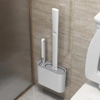 Silicone Toilet Brush with Vented Holder – Dries Between Uses – Image 1