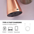 Cordless Metal Mushroom Lamp – Touch Dimmer and Three Light Colors – Image 4