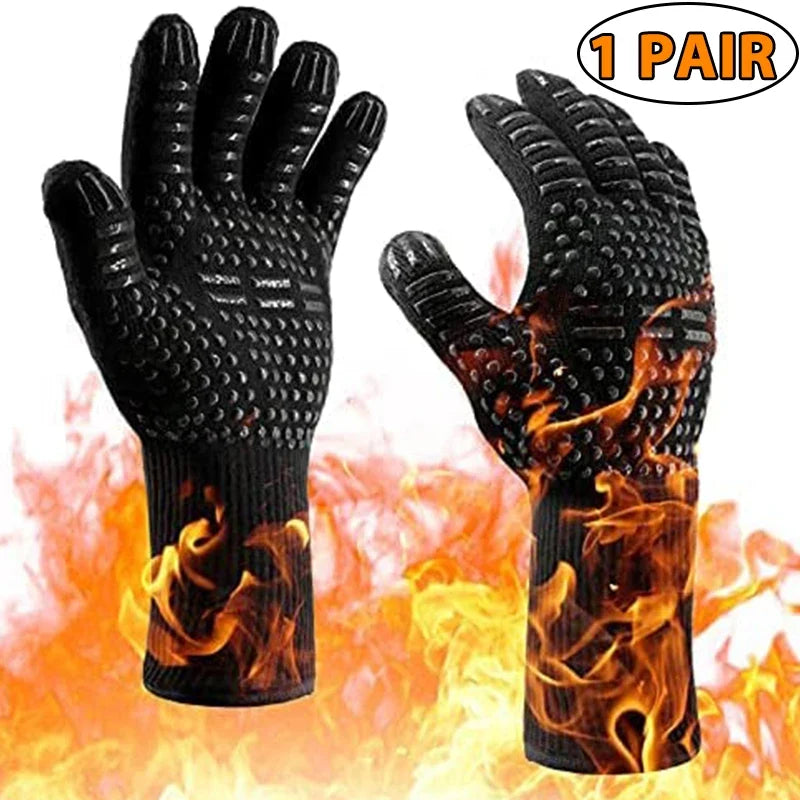 Grillhandschuh mit Silikonnoppen – greift auch an heißem Metall – Bild 3