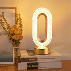 Crystal Night Light with Engraved Design – Dimmable, Three Light Colors – Image 3