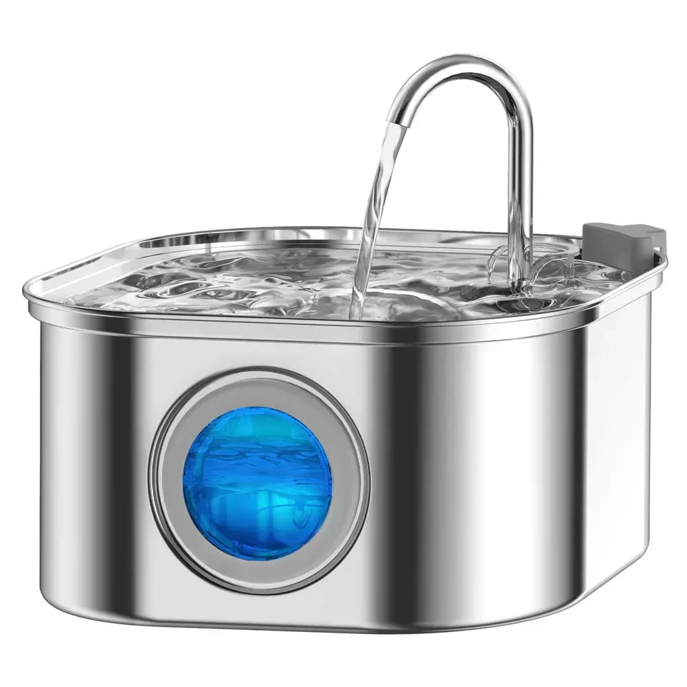 Trinkbrunnen für Katzen aus Edelstahl – zweieinhalb Liter, leise – Bild 6