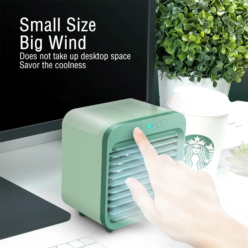 Tischkühler mit Wassertank – Ventilator, Befeuchter und Kühlung – Bild 5