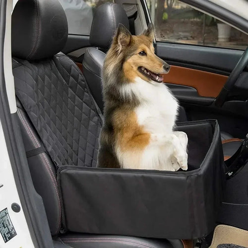 Autositzkorb für kleine Hunde – aus Oxford-Gewebe, abwaschbar – Bild 1