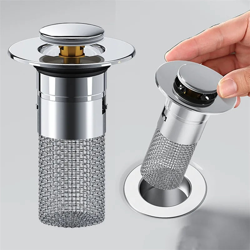 Stainless Steel Drain Stopper – Doubles as a Hair Catcher – Image 4