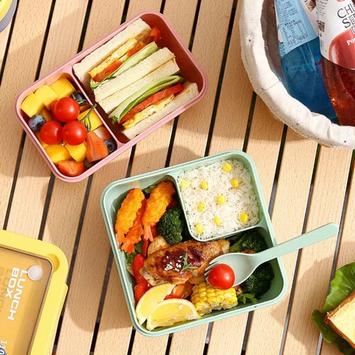 Bento-Box mit Besteck – dicht schließend, für Mikrowelle und Spülmaschine – Bild 2