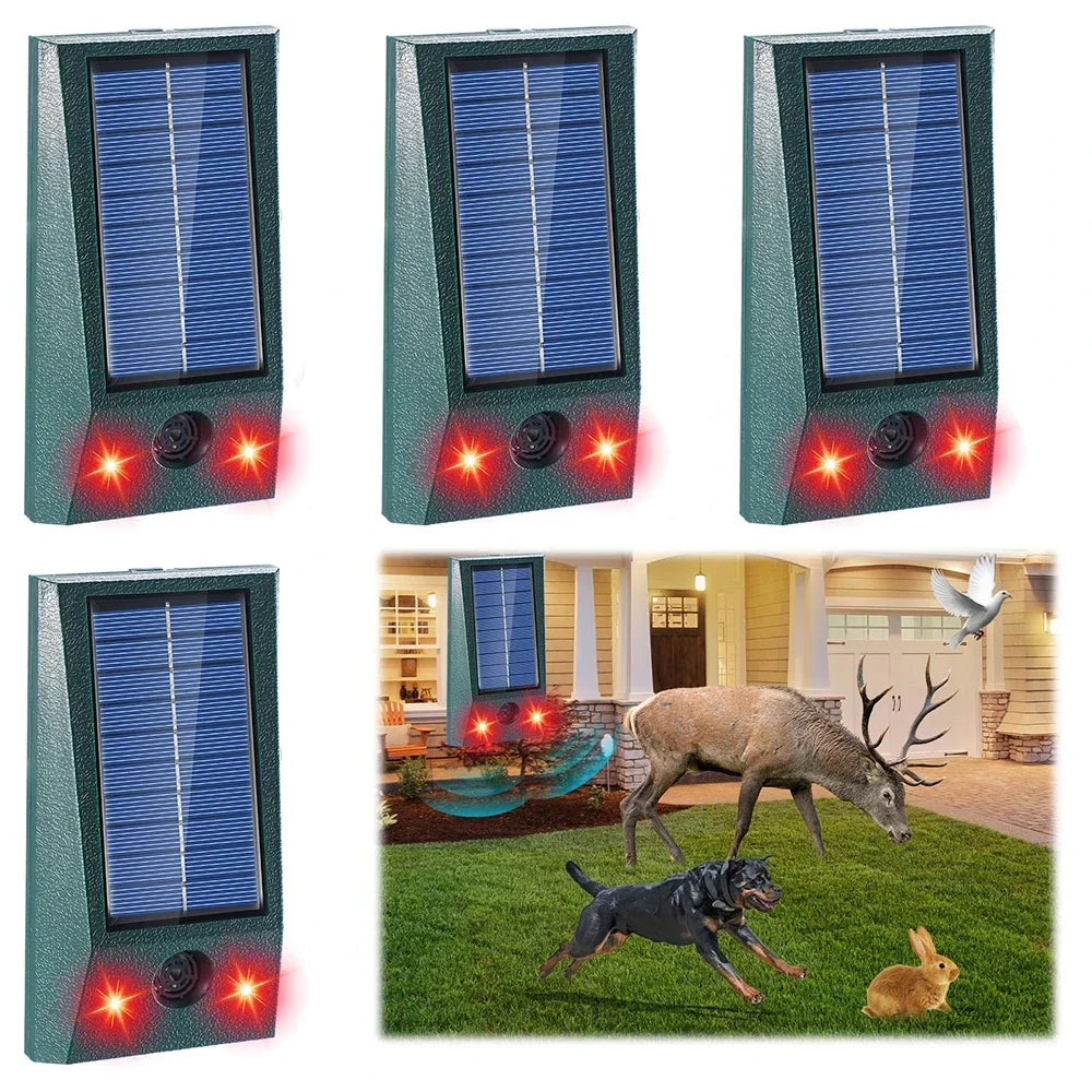 Solar-Abwehrgerät mit Ultraschall und Blitzlicht – für große Flächen – Bild 1