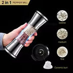 Dual Salt and Pepper Grinder – Two Ceramic Burrs in One Mill – Image 4