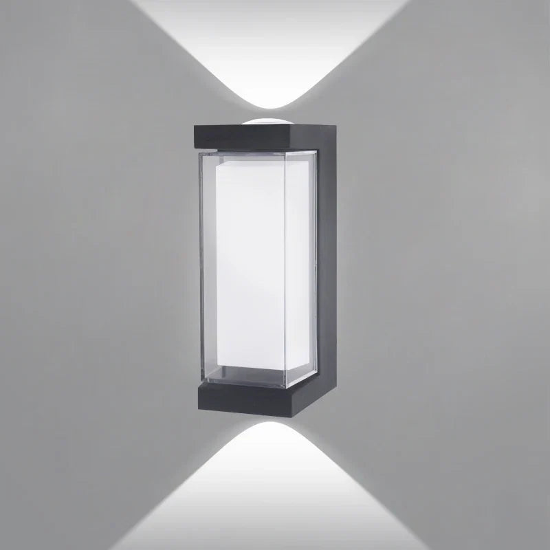 Schmale Wandleuchte mit Licht nach oben und unten – innen und außen – Bild 8