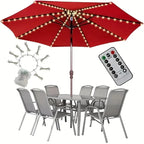 Patio Umbrella String Lights – Eight Strands with Remote Control – Image 3