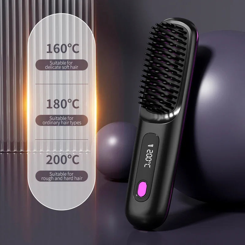 Kabelloses Glätteisen mit Keramikplatten – per USB geladen – Bild 8