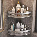 Corner Shower Caddy in Aluminum – No Drilling, Rust-Free – Image 4