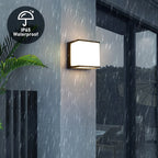 Cube Outdoor Wall Light – Warm White, Weatherproof – Image 5