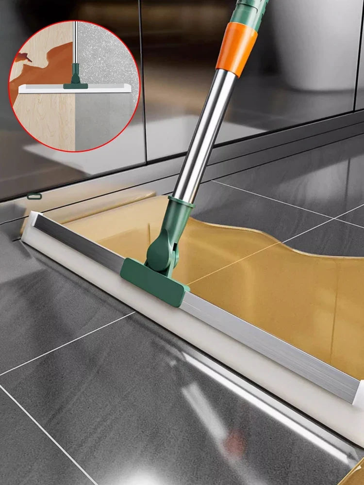 Schrubbbürste mit Silikonlippe – Bürste und Abzieher in einem Kopf – Bild 1