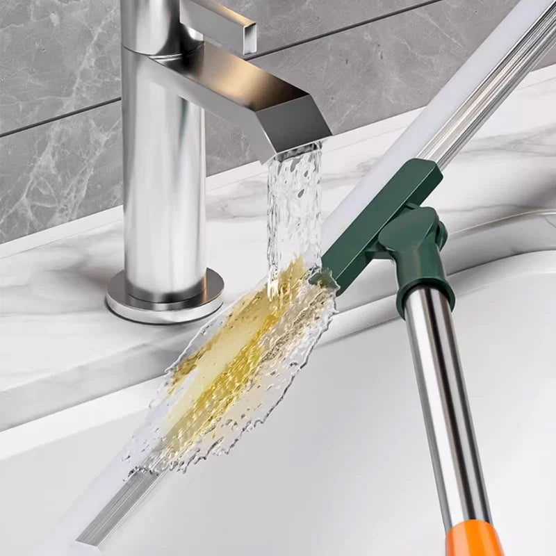 Schrubbbürste mit Silikonlippe – Bürste und Abzieher in einem Kopf – Bild 5
