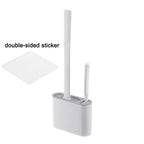 Silicone Toilet Brush with Vented Holder – Dries Between Uses – Image 4