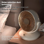 Oscillating Desk Fan with Rechargeable Battery – Three Speeds, Cordless – Image 7