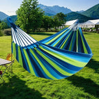 Two-Person Cotton Canvas Hammock – Holds up to 440 lb – Image 1