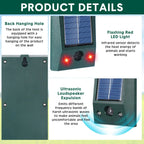 Solar Bird Repeller with Ultrasound and Strobe Light – Covers Large Areas – Image 5