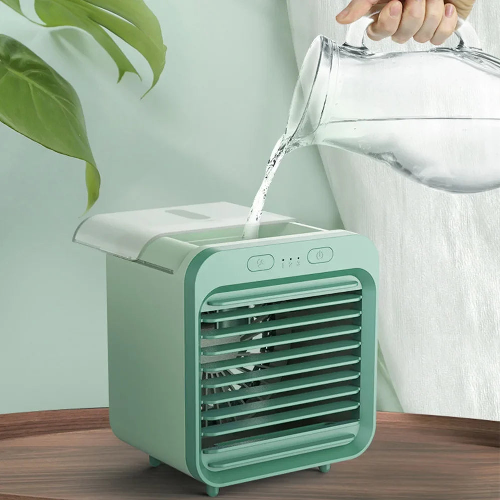 Tischkühler mit Wassertank – Ventilator, Befeuchter und Kühlung – Bild 1