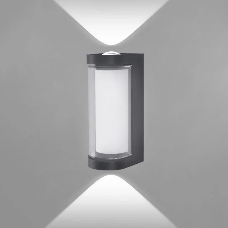 Schmale Wandleuchte mit Licht nach oben und unten – innen und außen – Bild 7