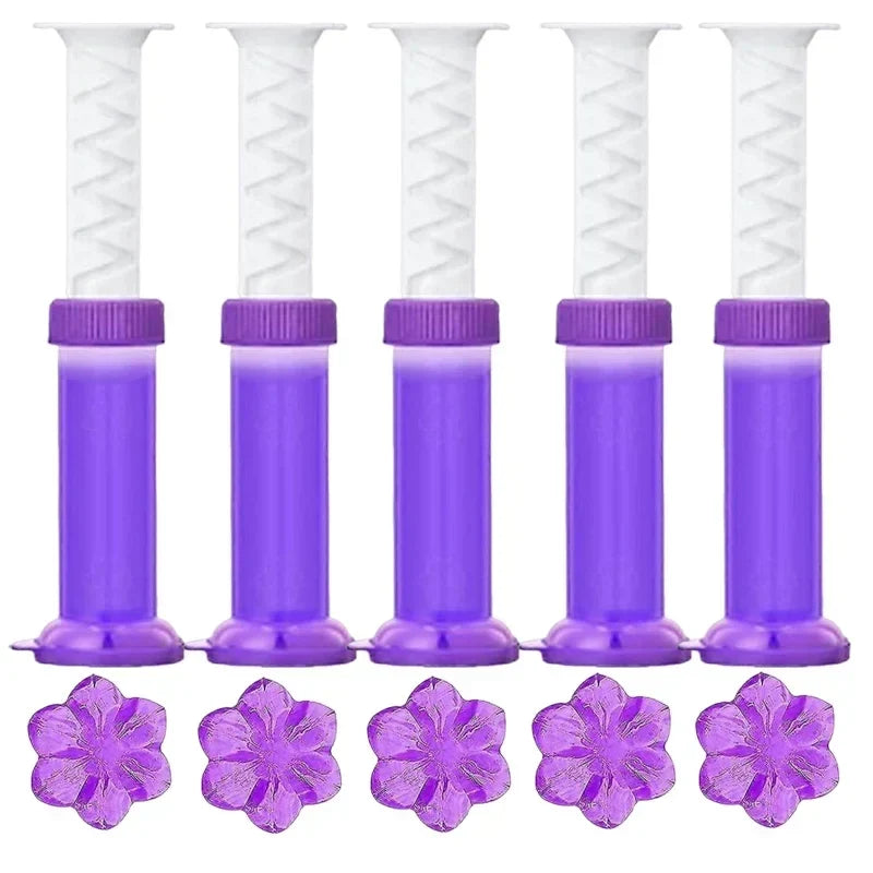 WC-Duftgel in Blütenform – haftet am Beckenrand, ohne Körbchen – Bild 1