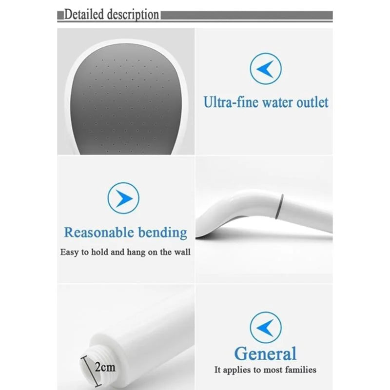 Handbrause mit feiner Düsenperforation – kräftiger Strahl, weniger Wasser – Bild 8