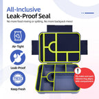 Slim Bento Box with Seven Compartments – Only 1.8 in Deep – Image 11