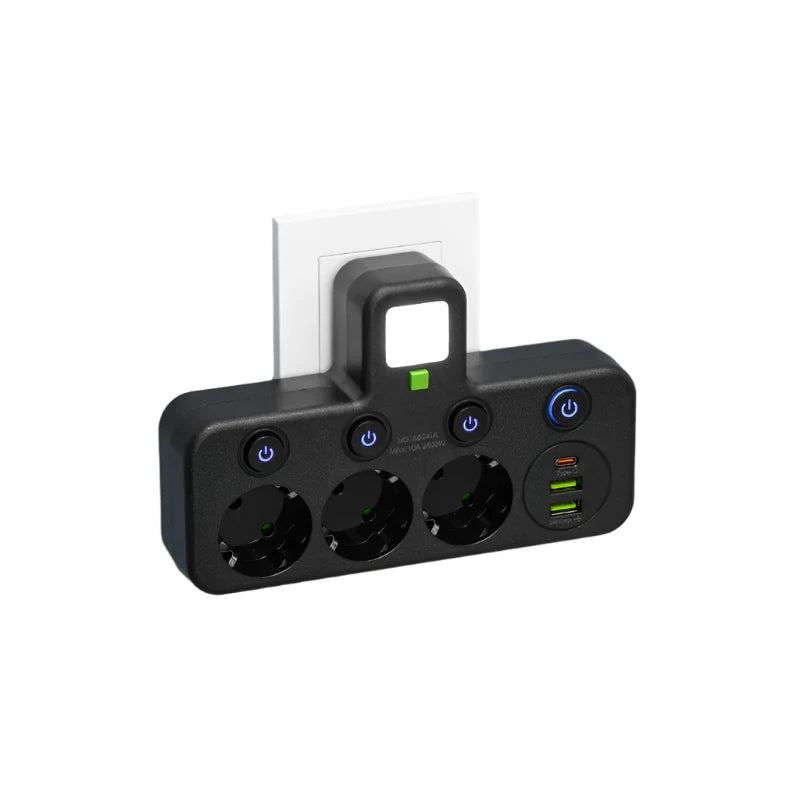 Steckdosenleiste mit USB und USB-C – Schalter mit Kontrolllampe – Bild 4