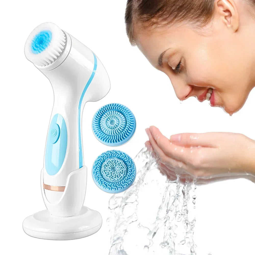 Reinigungsbürste fürs Gesicht mit Schallvibration – wasserdicht – Bild 1