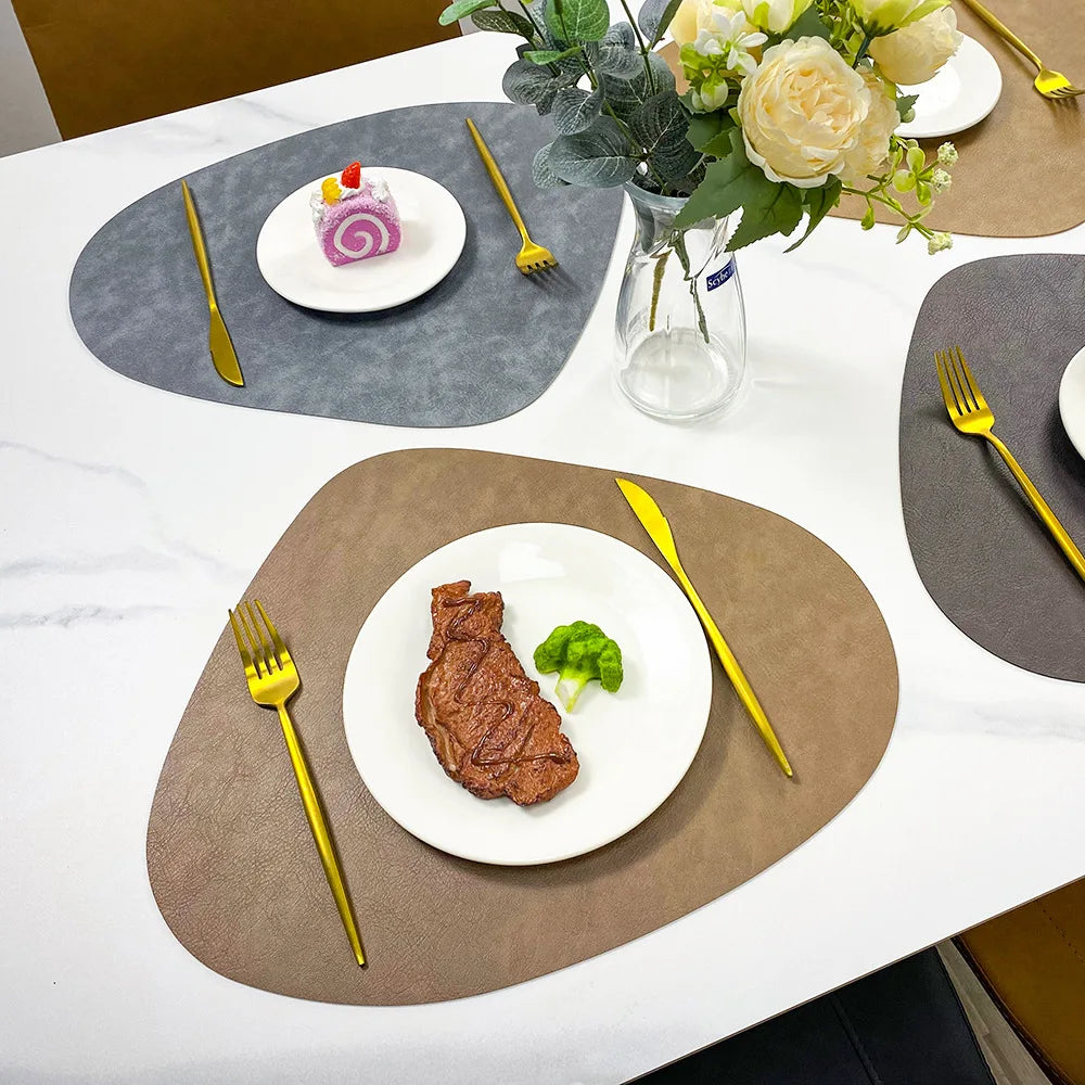 Tischsets in Tropfenform – zweifarbig, beidseitig nutzbar – Bild 2