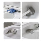 Silicone Toilet Brush with Vented Holder – Dries Between Uses – Image 3