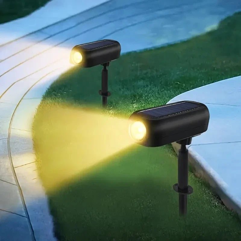 Solar-Gartenstrahler zum Einstecken – strahlt Bäume und Wände an – Bild 1