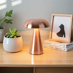 Cordless Metal Mushroom Lamp – Touch Dimmer and Three Light Colors – Image 2