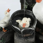 Resin Garden Statue as Duck or Squirrel – Optional Solar Light Glows at Night – Image 4