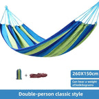 Two-Person Cotton Canvas Hammock – Holds up to 440 lb – Image 5