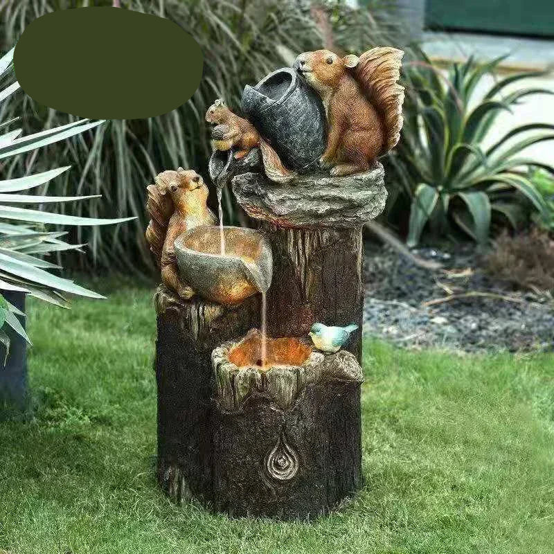 Gartenfigur aus Kunstharz – als Ente oder Eichhörnchen, mit Solarlicht – Bild 6