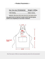 Heavy Canvas Apron – Adjustable Straps and Front Pockets – Image 12