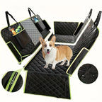 Waterproof Dog Car Seat Cover for the Back Seat – with Mesh Viewing Window – Image 1